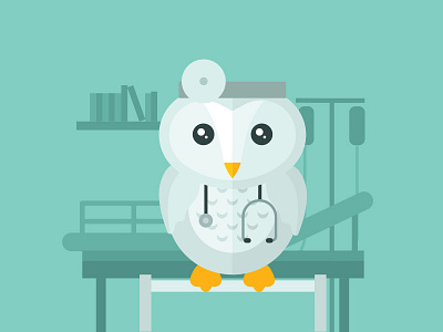Buho The Doctor animal bird buho character doctor health hospital owl vecteezy