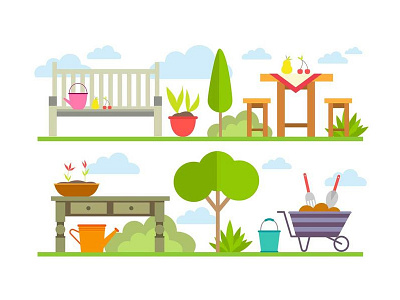 Garden Illustration.