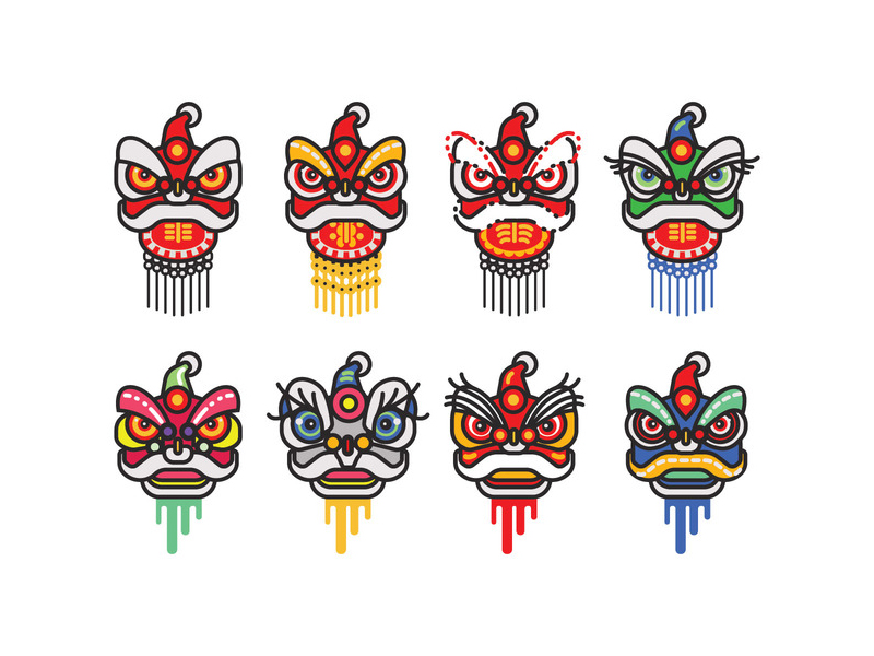 Chinese Dance Head by Vecteezy on Dribbble