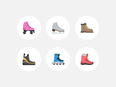 Sport Shoes footwear icons roller rollerblade shoe shoes skate sport