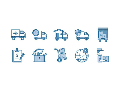 Moving Service Icons