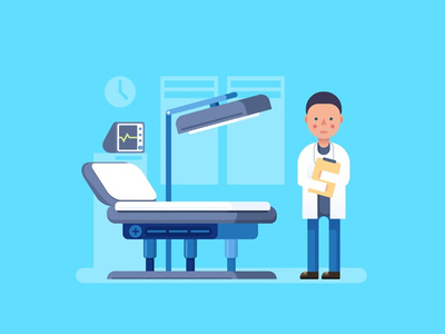 Doctor Illustration healthcare health physician medic medicine medical doctor