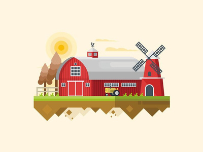 Barn farmer landscape rural agriculture farming barn farm