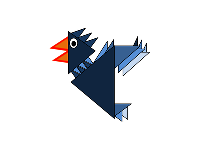 Mr. Ruff art birds branding design emoji illustration logo origami original art sticker