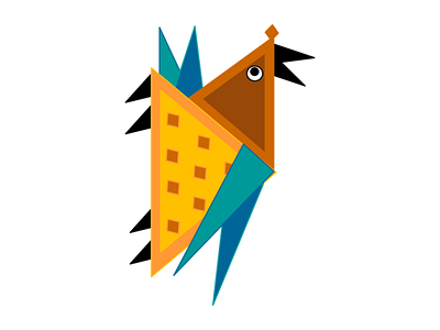 Olyster art birds branding design emoji illustration logo origami original art sticker