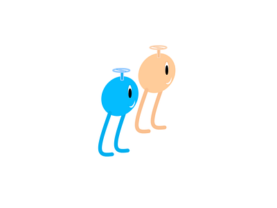Rock&Roll Flyers art cartoon character cute emoji friends illustration original art sticker together walk