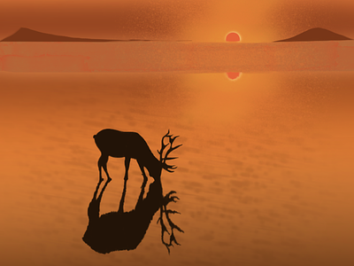 Shadows in Sunset art design digitalart emoji graphic design illustration