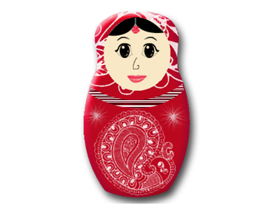 Mrs. Doll doll emoji indian traditional