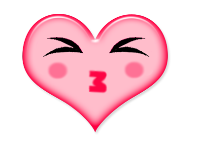 Heart Moods blush emoji heart love pink wink