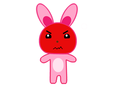 Rage angry bunny emoji mad moods red face