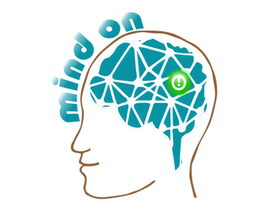 Neuron Structure blue body part brain button human logo mind power on sky