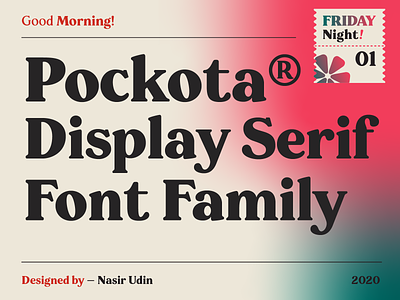 Pockota - Retro Display Serif Family branding font font download poster retro typeface typography vintage
