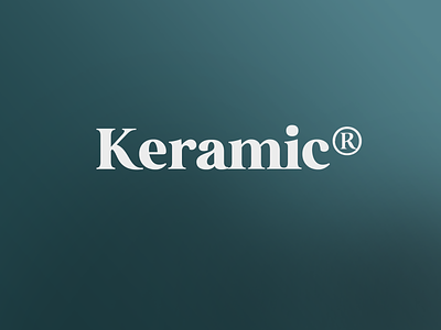 Keramic Logo beauty branding ceramic design font logo logotypes serif font typeface typeface design typography