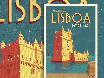 Lisboa Travel Poster for Sale by Nasir Udin on Dribbble