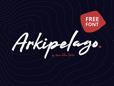 FREE FONT - Arkipelago Brush Script branding font download free font handwriting imperfect lettering logo fonts signature fonts type design typography