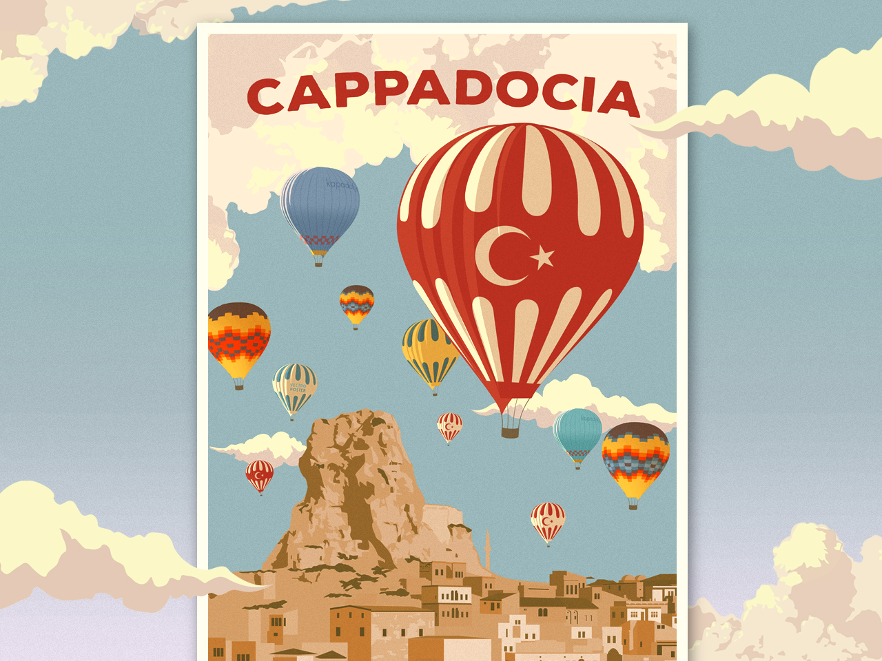 cappadocia travel poster