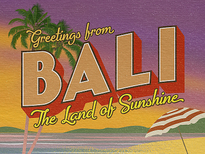 Greetings from Bali - Travel Postcard