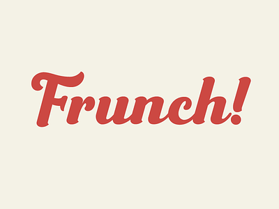 Frunch branding classic design font font design font download food branding logo logotype retro script font typography vintage