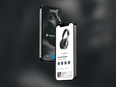 Sennheiser app design idea album app apple apple music audio bluetooth dolby dolby atmos headphone jewel jewel kilcher lossless momentum momentum 3 music musica noise cancelling sennheiser spirit wireless