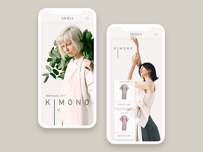 Kimono at MODA app e comerce e shop fashion kimono moda shop ui ux