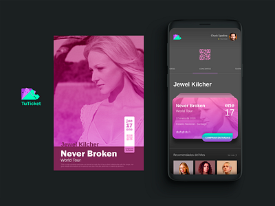 TuTicket - Ticketing app idea app brand branding chuck spadina design idea inspiration jewel jewel kilcher logo navigation ticket ticket app ticketing ui ux ux design