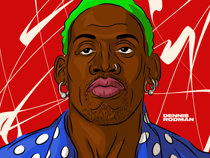 Dennis Rodman by sontwerper on Dribbble