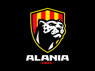 Alania FC | Rebranding cat football leopard logotype mascot panther pussycat shield soccer sport sportbranding sportlogo ыщ