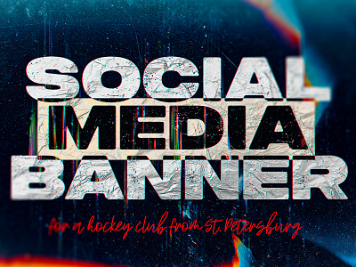 Sport Media banner branding design ice hockey illustration logo socia banner social media sport sportbranding