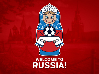 Graphic work «Russia 2018» fifa football graphic matrioshka print russia2018 soccer sport work worldcup