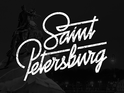 St. Petersburg city font lettering print saint petersburg st. petersburg санкт петербург