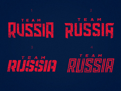 Team Russia font ice hockey lettering logo logotype russia sport sportbranding sportlogo team logo