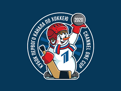Channel One Cup cup logo hockey logo ice hockey logo mascot mascot character mascot logo snowman sport sportbranding