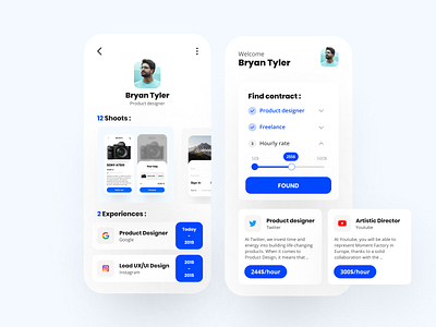 Daily UI 4 - Job Search Freelance app apple branding challenge daily ui dailyui design freelance freelance app freelance design freelance designer freelancer job job application job listing job search mobile ui search user interface