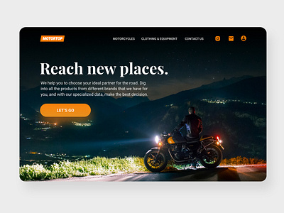 Motorcycle Shop Landing Page