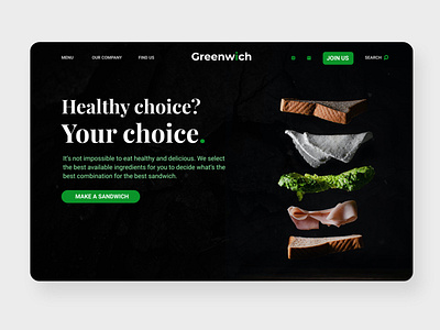 Sandwich Shop Landing Page