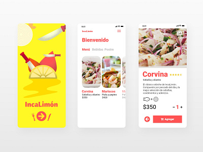 Peruvian Food App adobe xd app application ceviche comida food food app interface peru peruvian shop ui ux uxui