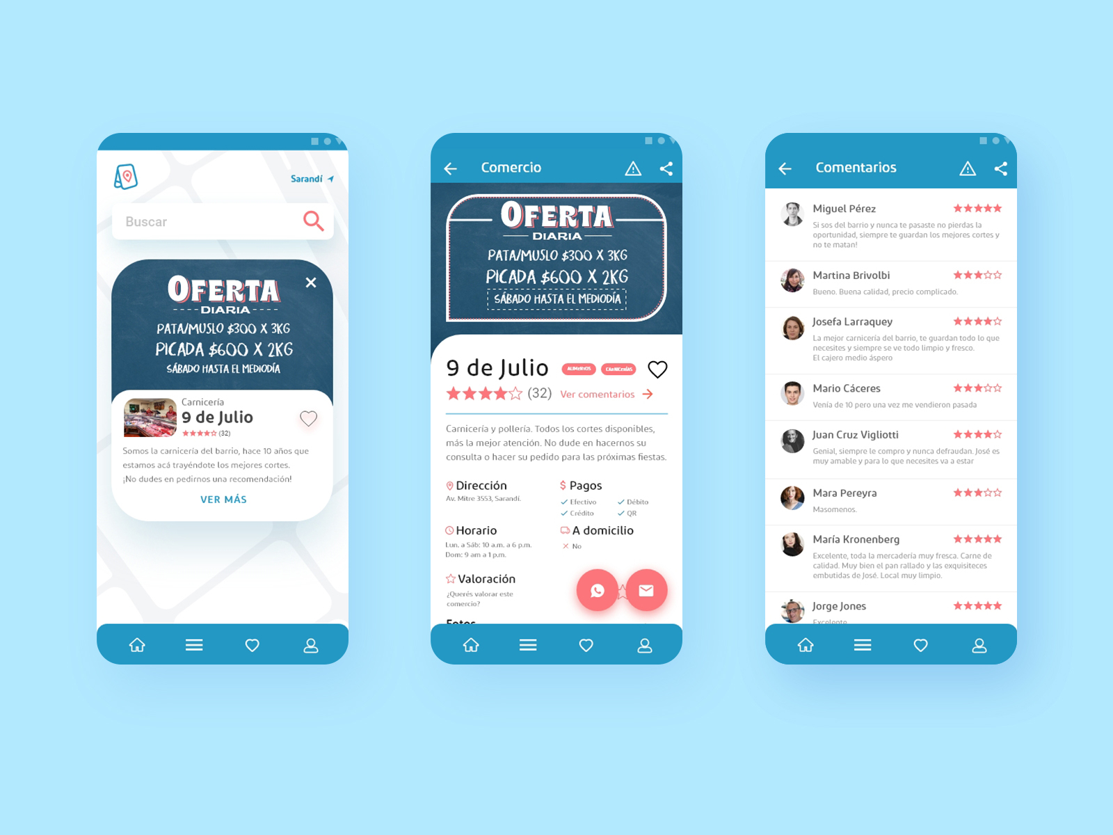 Market Finder APP UI by Patricio Gauna on Dribbble