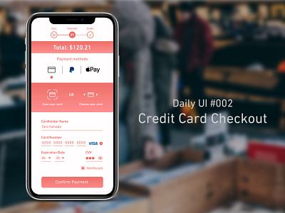 Daily UI Challenge #002 / Credit card checkout app checkout dailyui dailyui 002 dailyuichallenge design interface ui ux web