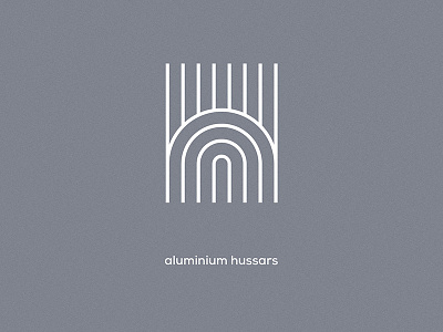 Aluminium Hussars | logo corporate identity logo typography
