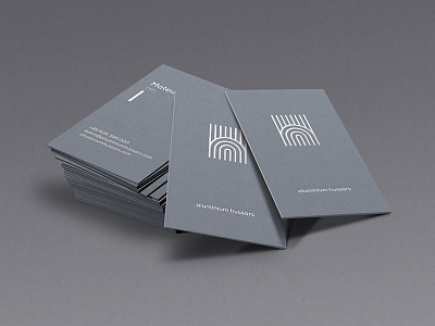 Aluminium Hussars | Business card business card corporate identity logo typography