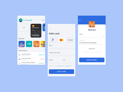 e-Wallet - Adobe XD