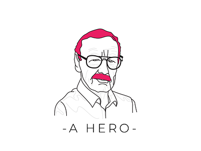 A Real Hero illustration marvel simple sketch vector