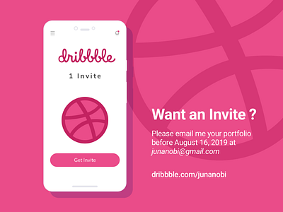 1 Dribbble Invitation dribbble invitation invite invites portfolio showcase