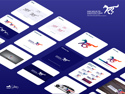 Logo Anniversary of Tuban app artwork branding design flat illustration logo minimal tuban typography vector