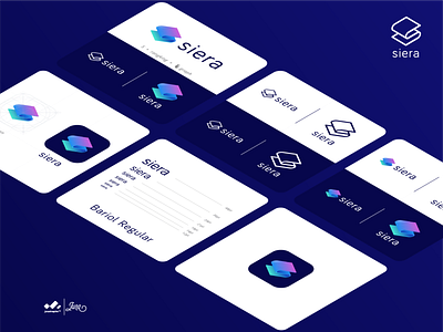 Logo : SIERA app branding design flat icon logo type ui ux web