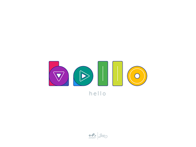 Typhography : Hello app branding icon logo tuban typography ui ux vector web