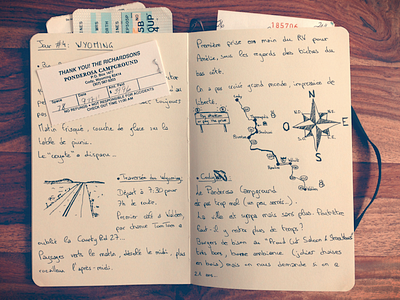 USA Road Trip Moleskine - Wyoming