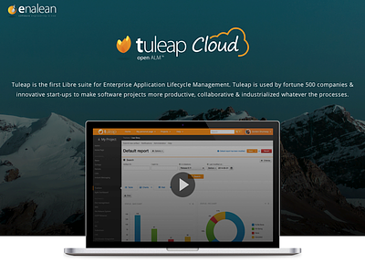 Tuleap Cloud alm landing moutain page price table saas tuleap