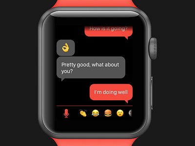 DailyUI 013 - Direct Messaging chat dailyui emoji messaging watch