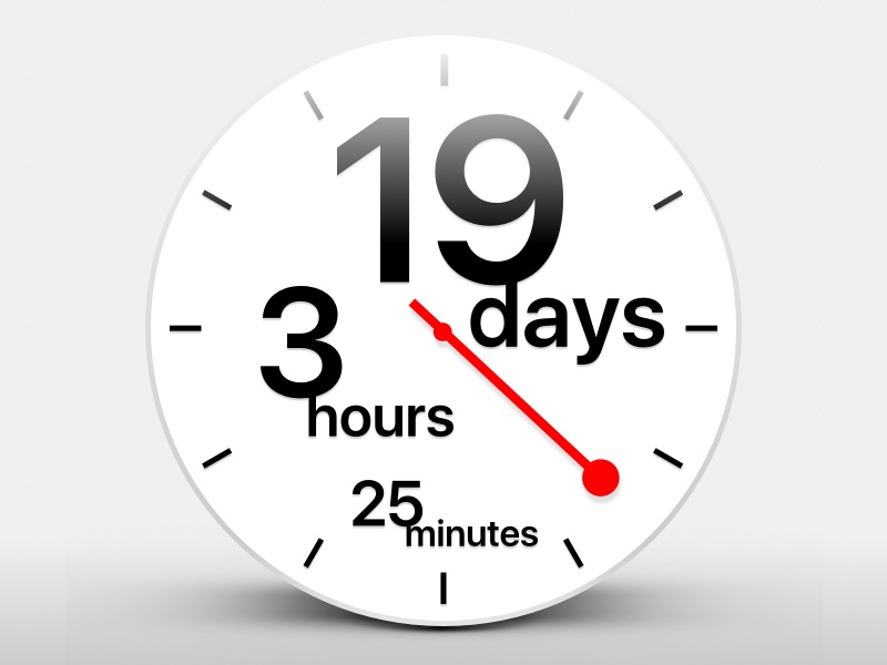 DailyUI 014 - Countdown Timer swiss timer clock countdown dailyui